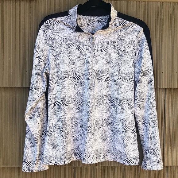 Tail Tops - Tail Pullover 3/4 zip Golf Running Shirt Jacket M